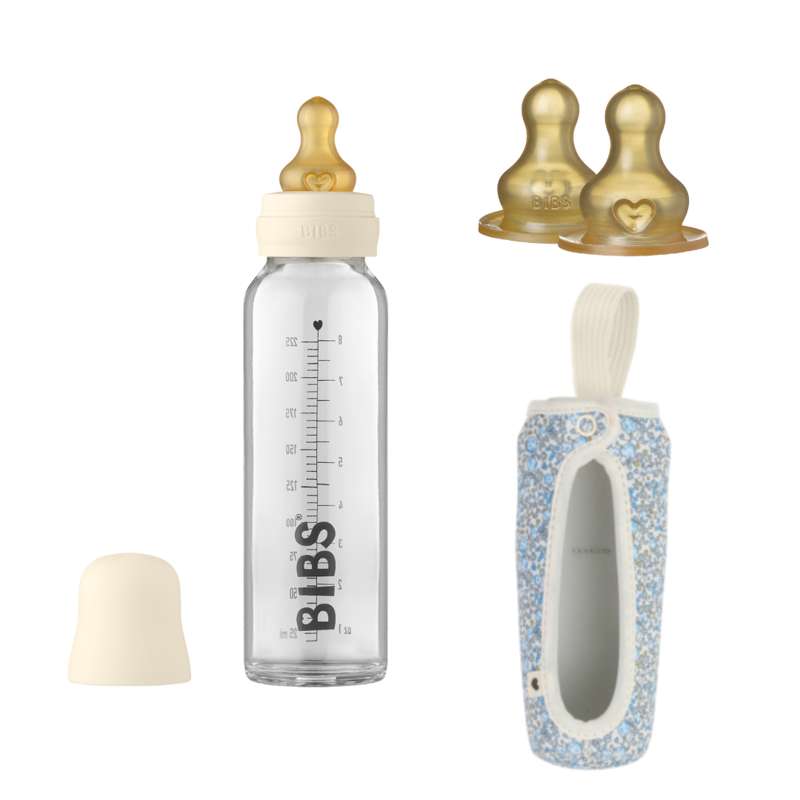 BIBS Bottle Bundle - No12 - Large - Ivory/Eloise Blue 