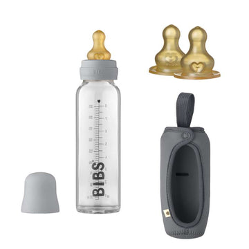 BIBS Flaske Bundle - No5 - Stor - Sky/Jern 