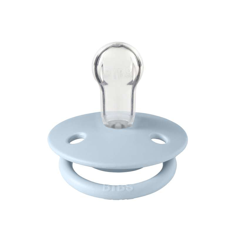 Sucette Bibs De Lux - Taille unique - Silicone - Bleu bébé 