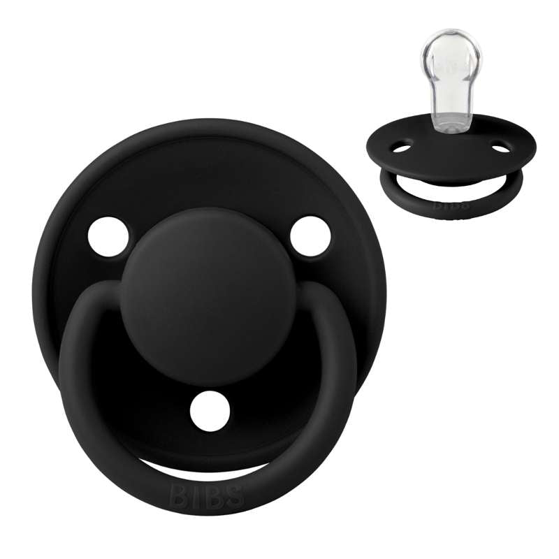 Bibs De Lux Pacifier - Onesize - Silicone - Black 