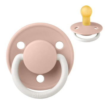 Chupeta Bibs De Lux - tam. 1 - borracha natural - GLOW - Blush 