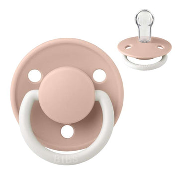 Bibs De Lux Pacifier - Onesize - Silicone - GLOW - Blush 