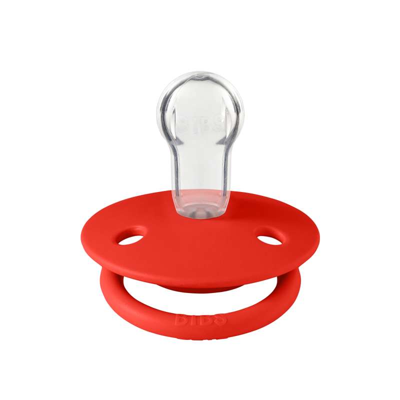 Bibs De Lux Pacifier - Onesize - Silicone - Candy Apple 