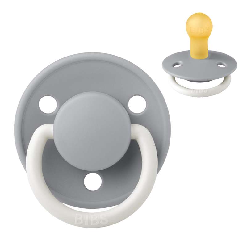 Smoczek Bibs De Lux - roz. 1 - kauczuk naturalny - GLOW - Chmura 