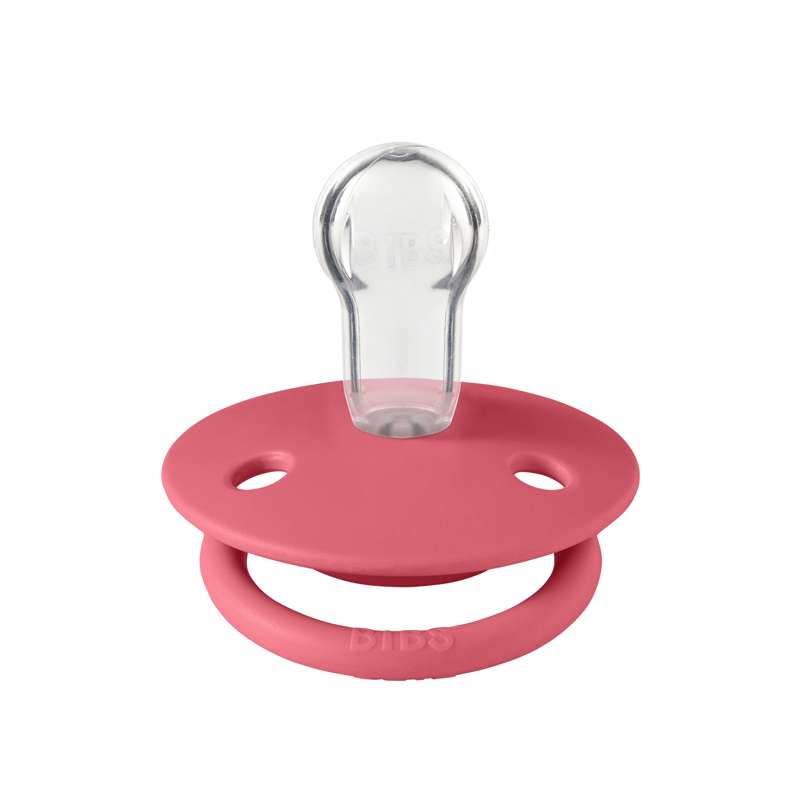 Bibs De Lux Pacifier - Onesize - Silicone - Coral 