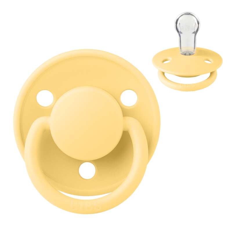 Bibs De Lux Pacifier - Onesize - Silicone - Pale Butter 