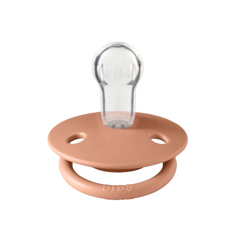 Sucette Bibs De Lux - Taille unique - Silicone - Pêche 