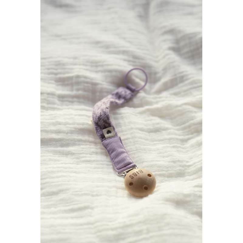 BIBS Accessoires - Paci Braid Fopspeenkoord - Violet Sky/Mauve 