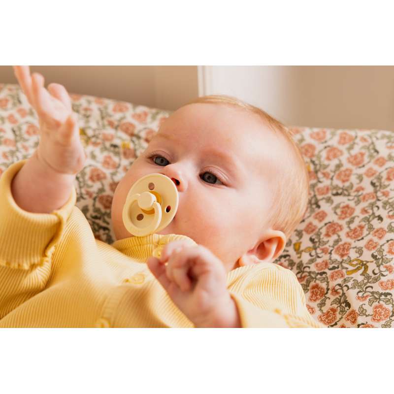 Bibs Round Colour Pacifier - bundle - 3 pcs. - sz. 1 - Let The Sunshine In 