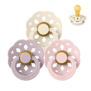 BIBS Runde Boheme Schnuller - bundle - 3 Stück - Gr. 1 - Sanft und Zart 