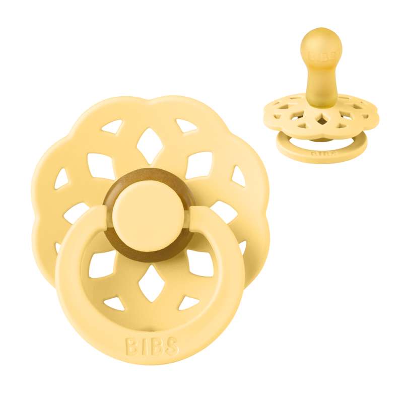 Bibs Boheme Pacifier - sz. 2 - natural rubber - Pale Butter 
