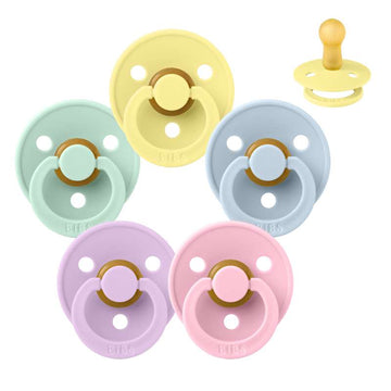 Bibs Kulatý Colour Dudlík - bundle - 5 ks - vel. 2 - Jarní prázdniny 