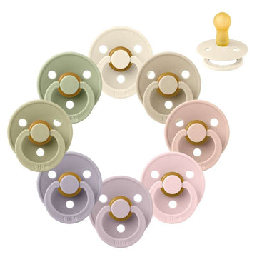 Smoczek Bibs Okrągły Colour - bundle - 8 szt. - roz. 2 - Wiosna w Paryżu 