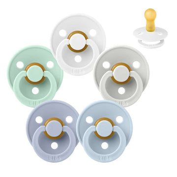 Bibs Round Colour Pacifier - bundle - 5 pcs. - sz. 2 - Winter is Coming 