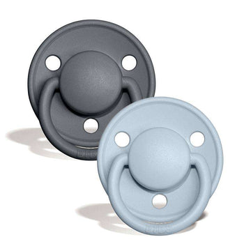 Sucette Bibs De Lux - 2-Pack - Taille unique - Silicone - Fer/Bleu Bébé 