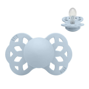 BIBS Sutra Simmetrico Infinity - tg. 1 - Silicone - Azzurro Baby 