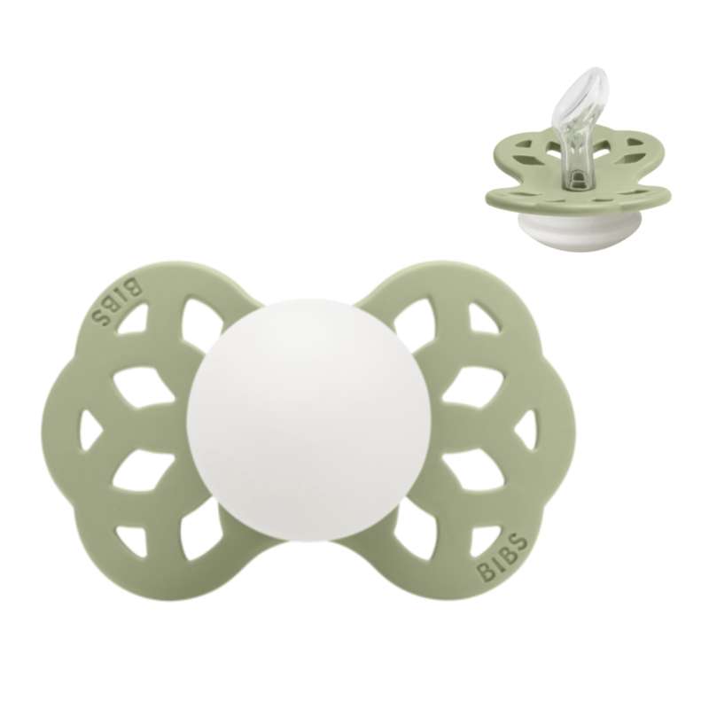 BIBS Anatomische Infinity-Sut - Gr. 1 - Silikon - GLOW - Salbei 