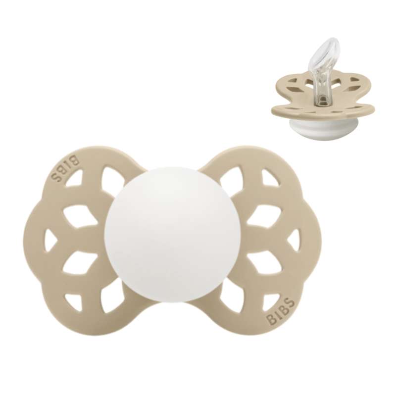 BIBS Anatomical Infinity Sut - sz. 1 - Silicone - GLOW - Vanilla 