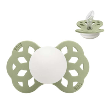 BIBS Infinity anatomique sucette - Taille 1 - Silicone - GLOW - Sage