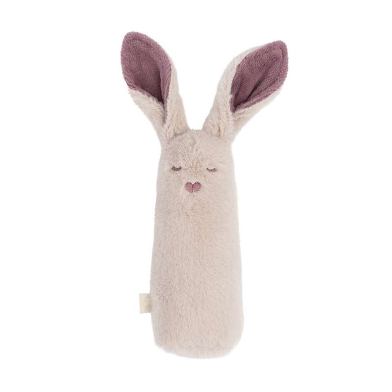 BIBS Play Baby Rattle - Kangaroo - Powder 