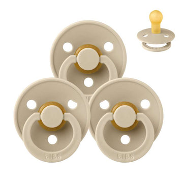 Succhietto Bibs Rotondo Colour - pacchetto - 3 pezzi - tg. 1 - Vaniglia 