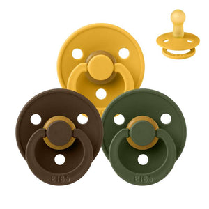 Chupeta Bibs Redonda Colour - bundle - 3 unidades - tam. 2 - Outono Bliss 