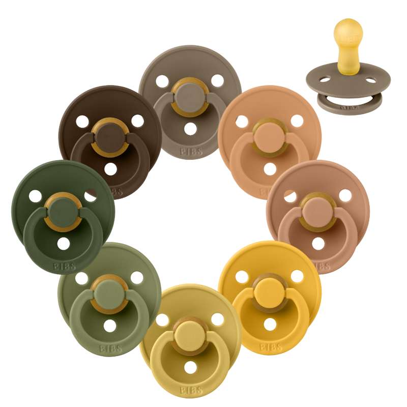 Bibs Okrúhly Colour Cumlík - bundle - 8 ks. - veľ. 2 - Jesenné šťastie 