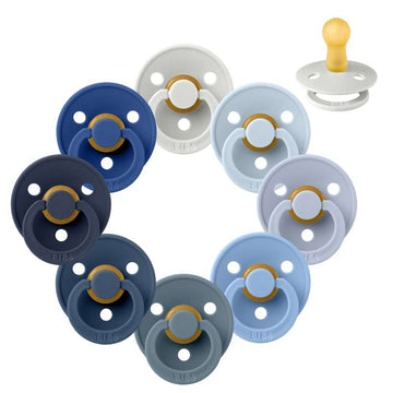 Bibs Rund Colour Smokk - bundle - 8 stk. - str. 2 - Blåøyde baby 