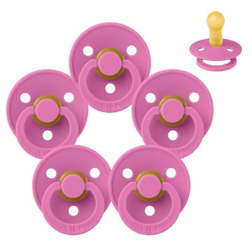 Succhietto Bibs Rotondo Colour - pacchetto - 5 pezzi - tg. 2 - Gomma da masticare 