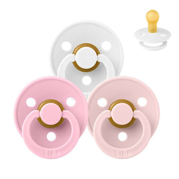 Bibs Round Colour Pacifier - bundle - 3 pcs. - sz. 1 - Come on Barbie 