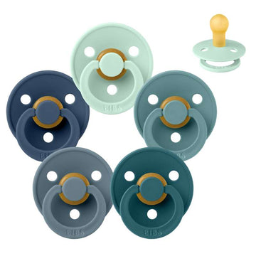 Bibs Ronde Colour Fopspeen - bundle - 5 stuks - mt. 1 - Crashing Waves 