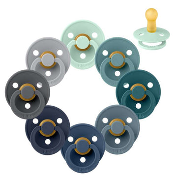 Bibs Rund Colour Schnuller - bundle - 8 Stk. - Gr. 2 - Zerschmetternde Wellen 