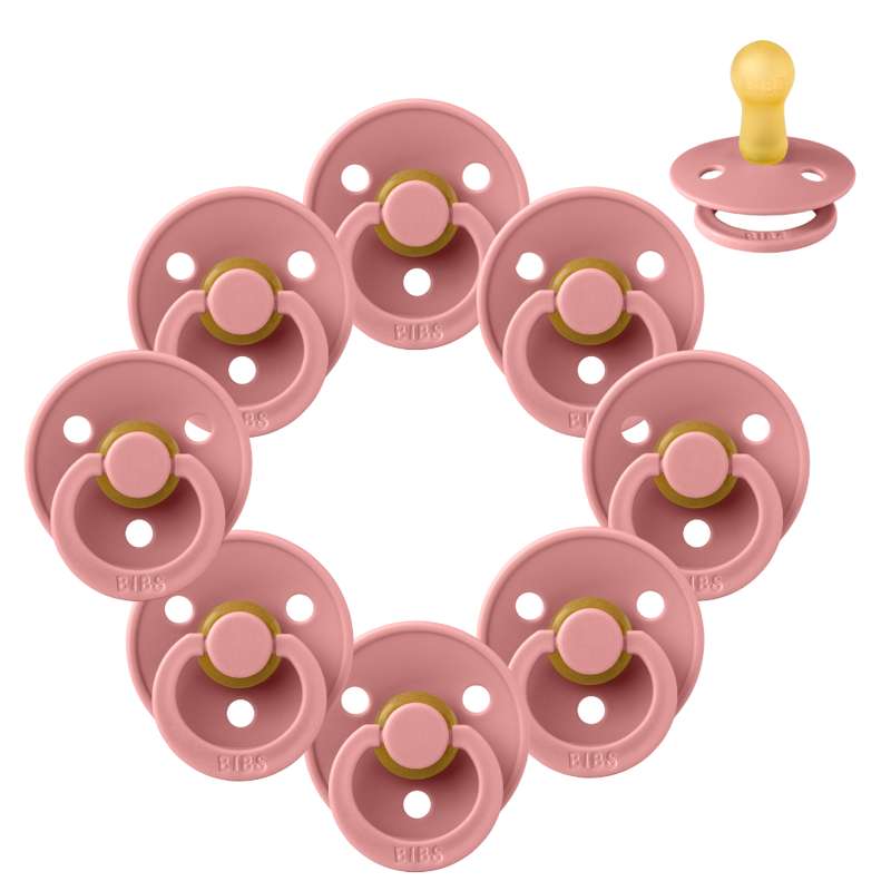 Bibs Pyöreä Colour Tutti - bundle - 8 kpl. - k. 2 - Pölyinen vaaleanpunainen 