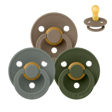 Bibs Кръгъл Colour Биберон - bundle - 3 бр. - р-р 2 - Лесен под 