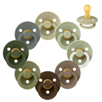 Bibs Rund Colour Schnuller - bundle - 8 Stück - Gr. 2 - Waldboden 