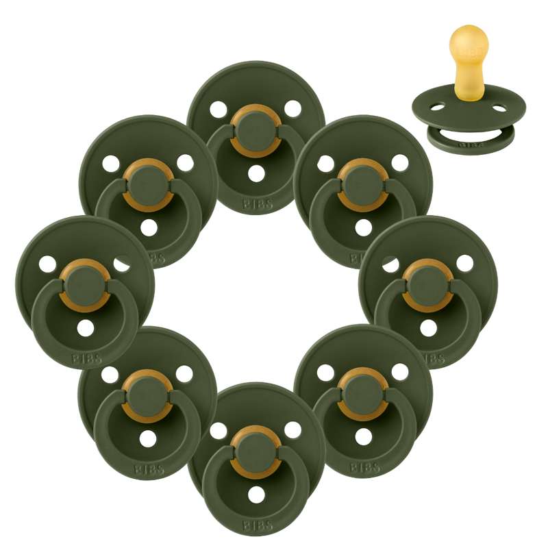 Bibs Pyöreä Colour Tutti - bundle - 8 kpl - k. 2 - Hunter Green 