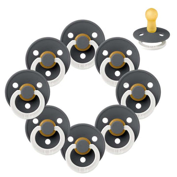 Bibs Kerek Colour Cumi - bundle - 8 db - mé. 2 - GLOW - Vas 