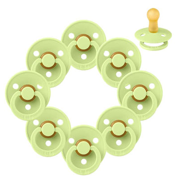 Succhietto Bibs Rotondo Colour - pacchetto - 8 pezzi - tg. 2 - Matcha 