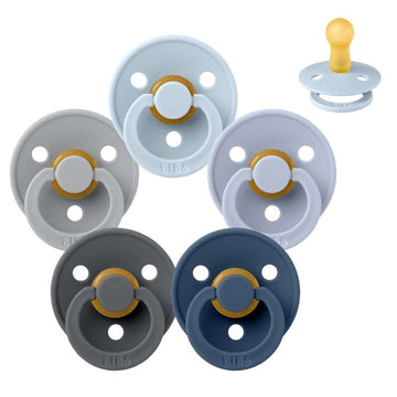 Bibs Okrúhly Colour Cumlík - bundle - 5 ks. - veľ. 2 - Ocean Storm 