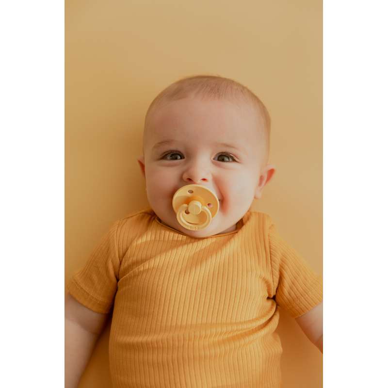 Bibs Kulatý Colour Dudlík - bundle - 5 ks - vel. 2 - Máslo Pale 