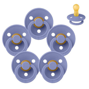 Bibs Στρογγυλή Colour Πιπίλα - bundle - 5 τεμ. - μεγ. 2 - Πέρι 