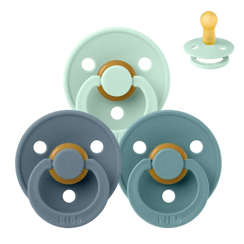 Sucette Bibs Rond Colour - pack - 3 pcs. - t. 2 - Vagues écrasantes 