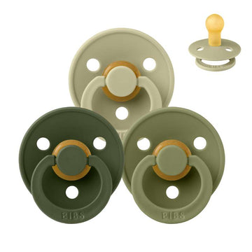 Bibs Кръгъл Colour Биберон - bundle - 3 бр. - р-р 1 - Мек мъх 