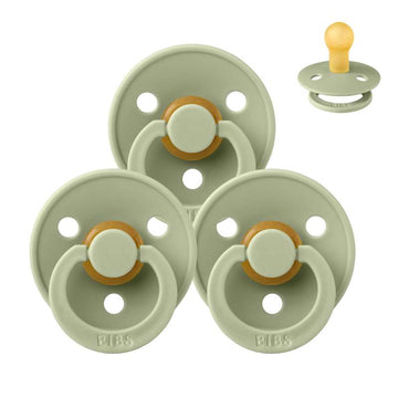 Bibs Кръгъл Colour Биберон - bundle - 3 бр. - р-р 1 - Салвия 