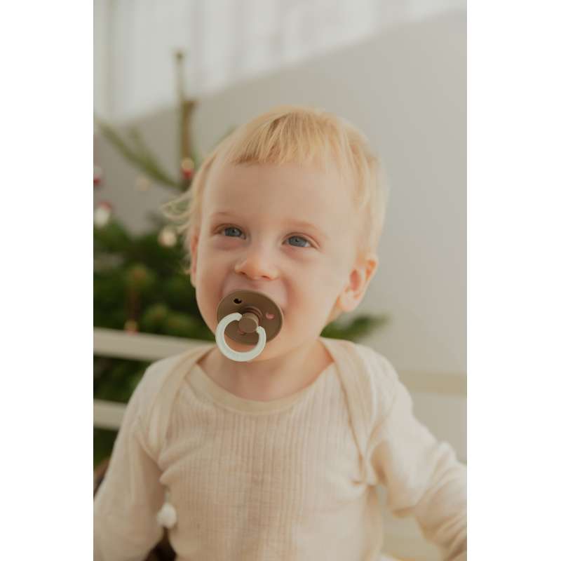 Bibs Kulatý Colour Dudlík - bundle - 8 ks - vel. 1 - Spěte dobře, maličký - GLOW 