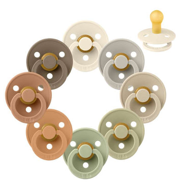 Bibs Rund Colour Smokk - bundle - 8 stk. - str. 1 - Myk høst 