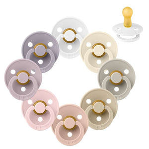 Bibs Στρογγυλή Colour Πιπίλα - bundle - 8 τεμ. - μεγ. 2 - Μαλακό και Απαλό 