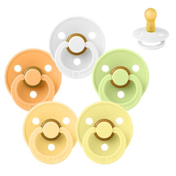 Succhietto Bibs Rotondo Colour - pacchetto - 5 pezzi - tg. 2 - Agrumi acidi 