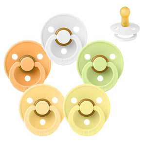 Bibs Στρογγυλή Colour Πιπίλα - bundle - 5 τεμ. - μεγ. 2 - Ξινά εσπεριδοειδή 