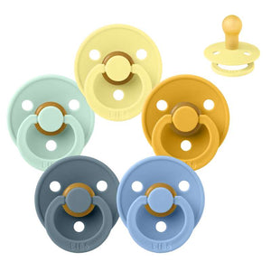 Bibs Kulatý Colour Dudlík - bundle - 5 ks - vel. 1 - Léto na pláži 